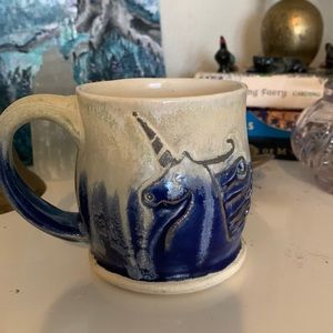 Adorable handmade unicorn mug ❤️ Folk Art